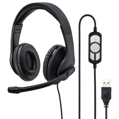 Hama HS-USB300 PC Office Headset Stereo Black